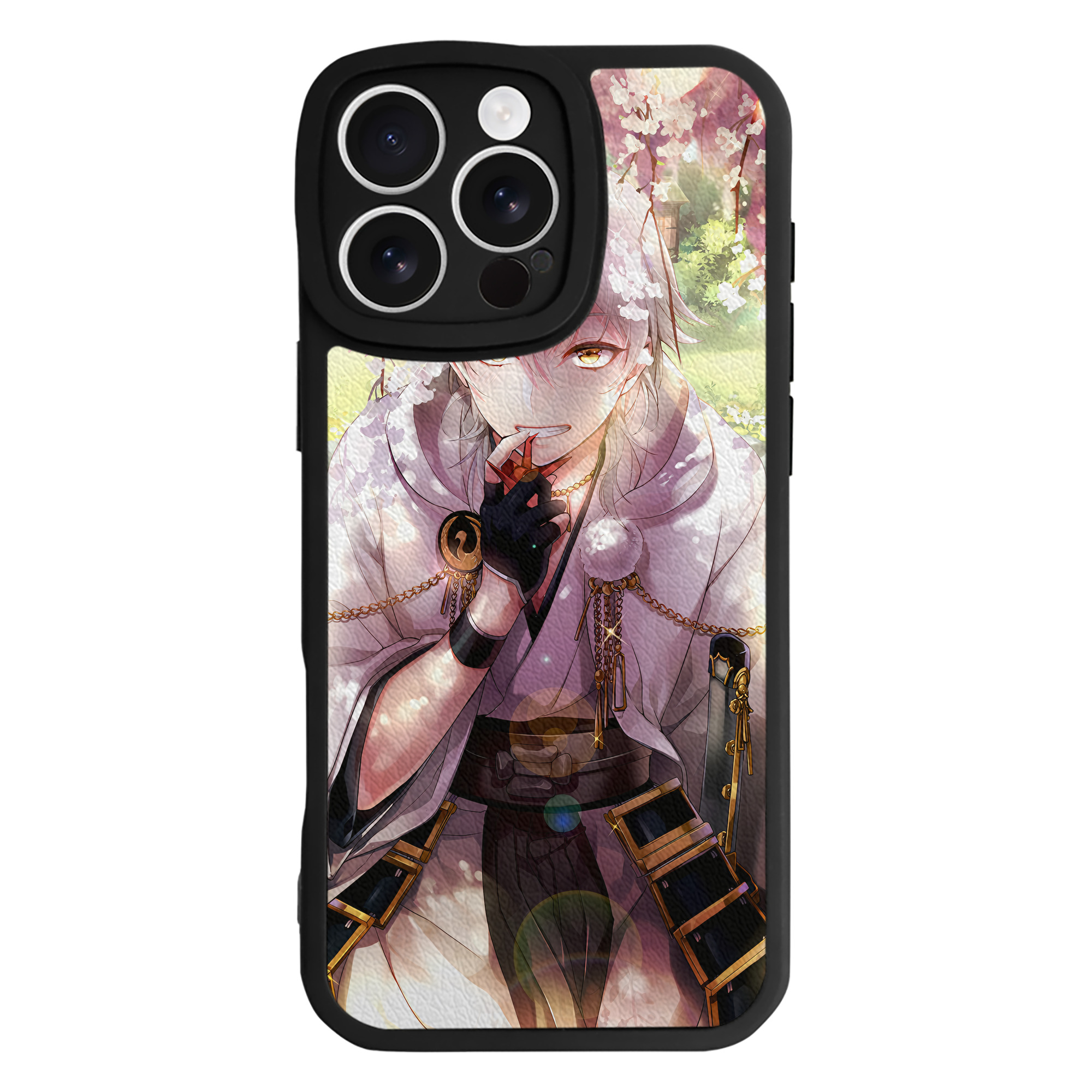 （画像用） 刀剣乱舞 Touken Ranbu 【iPhone 16シリーズ対応】シリコンスマホケース（レザー調） 材質：シリコン